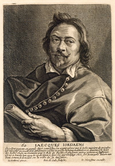 Self Portrait (engraved by Johannes Meyssens) by Jacob Jordaens